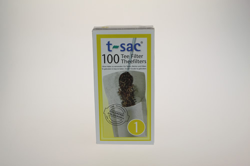 T-sac filtres à thé nr 1 (12,6 x 6,2cm) 100pc